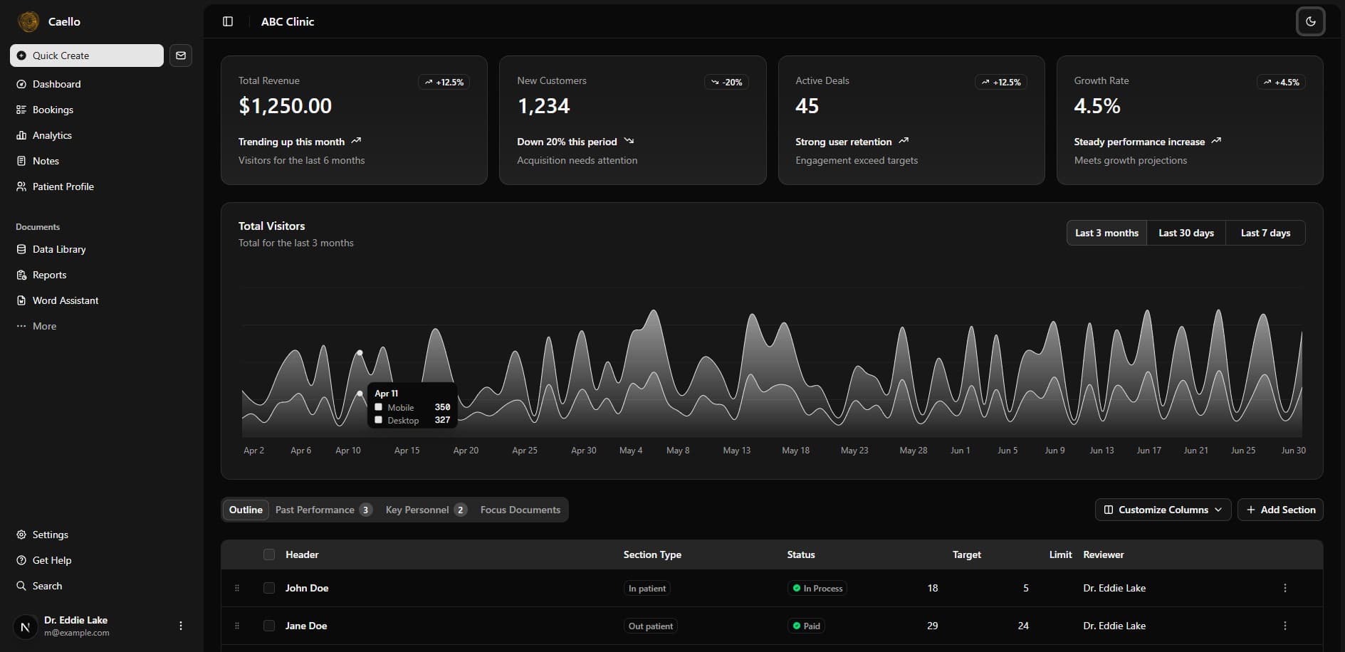 app screen